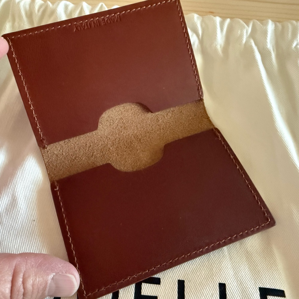 Teddi Joelle Signature Clutch and Card Holder in cognac - Picture 2 of 12